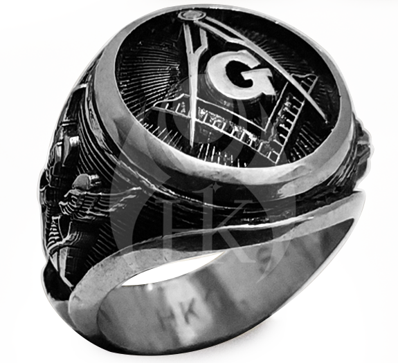 Round Masonic Ring